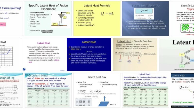 Meaning of Latent Heat
